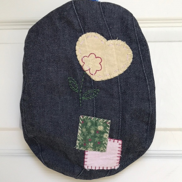 Toddler Girls Embellished Pageboy Denim Hat. - Picture 1 of 11